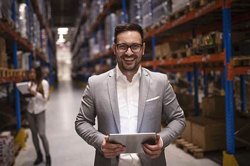 A man in the workplace